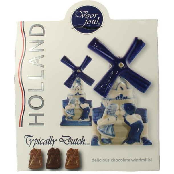 Voor Jou! Cadeau doos typical Dutch windmill (100 Gram)