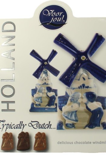 Voor Jou! Cadeau doos typical Dutch windmill (100 Gram)