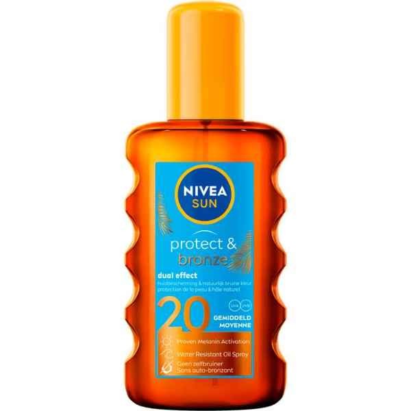 NIVEA SUN Protect & Bronze Olie Spray SPF 20 200 ML