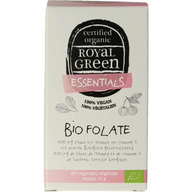 Royal Green Folate bio (60 Vegetarische capsules)