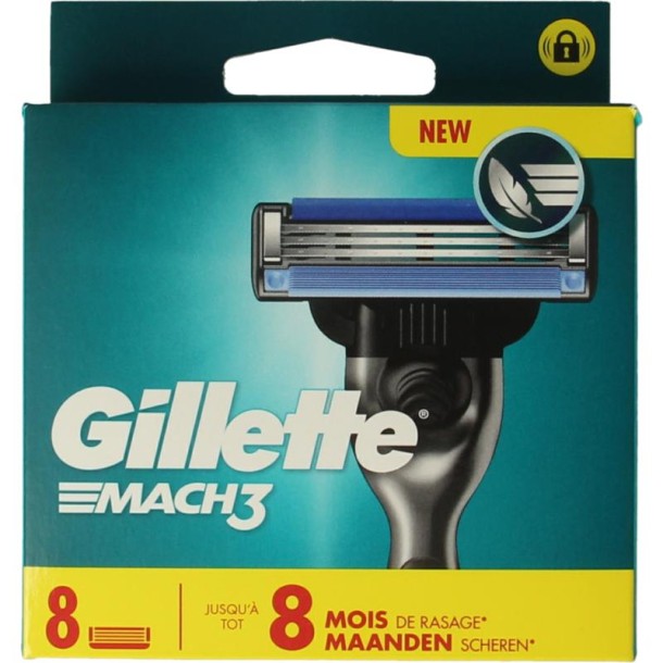 Gillette Mach3 blades (8 Stuks)