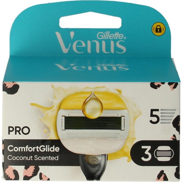 Gillette Venus comfortglide coconut leopard blades (3 Stuks)