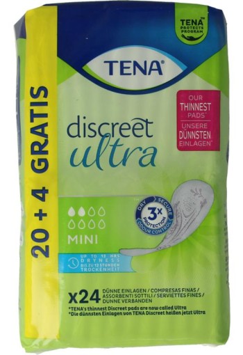 Tena Discreet ultra pads mini (24 Stuks)