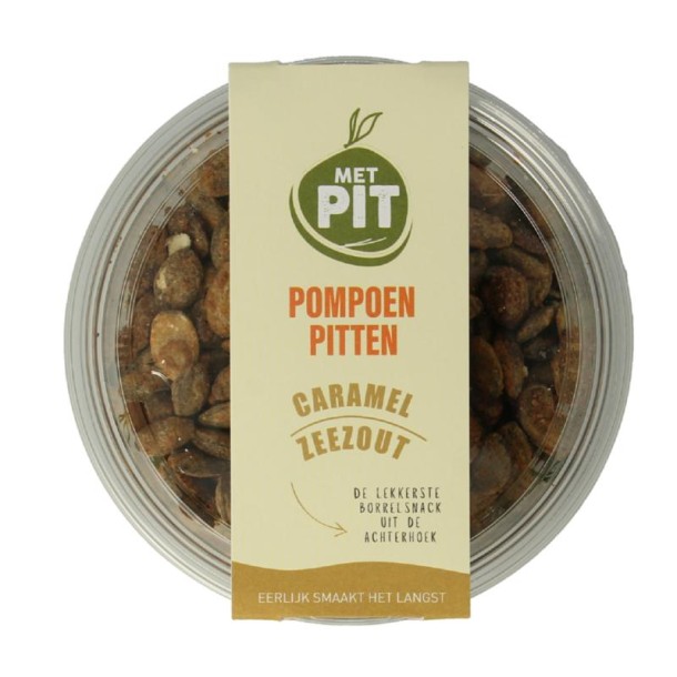 Met Pit Pompoenpitten caramel zeezout (150 Gram)