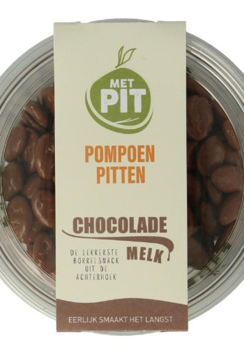 Met Pit Pompoenpitten melkchocolade (150 Gram)