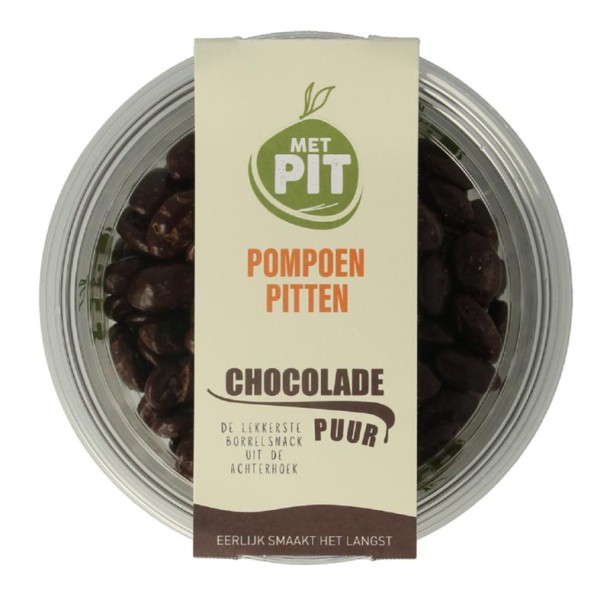 Met Pit Pompoenpitten pure chocolade (150 Gram)