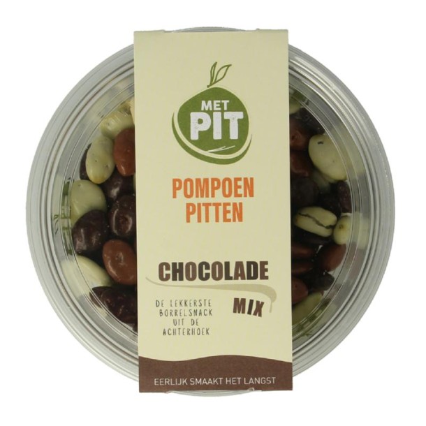 Met Pit Pompoenpitten mix chocolade (150 Gram)