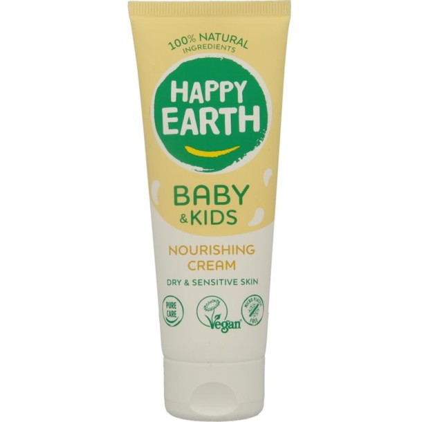 Happy Earth Voedende creme voor baby & kids 75 Milliliter