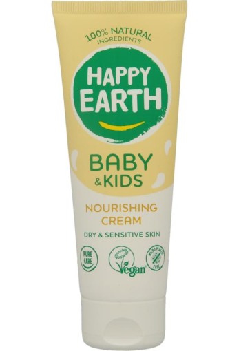 Happy Earth Voedende creme voor baby & kids 75 Milliliter