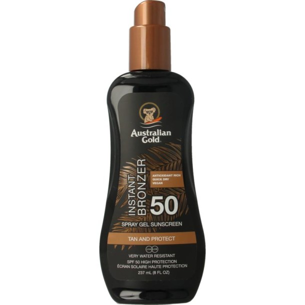 Australian Gold Spray gel bronzer SPF50 (237 Milliliter)