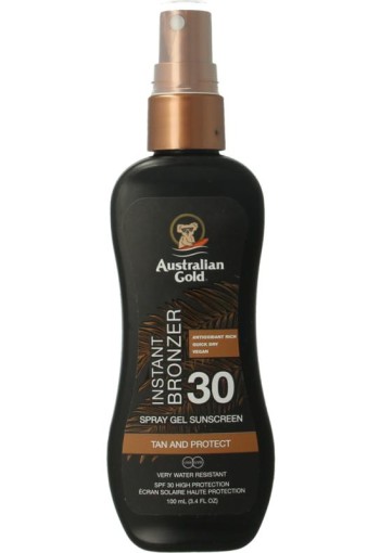 Australian Gold Spray gel met bronzer SPF30 (100 Milliliter)