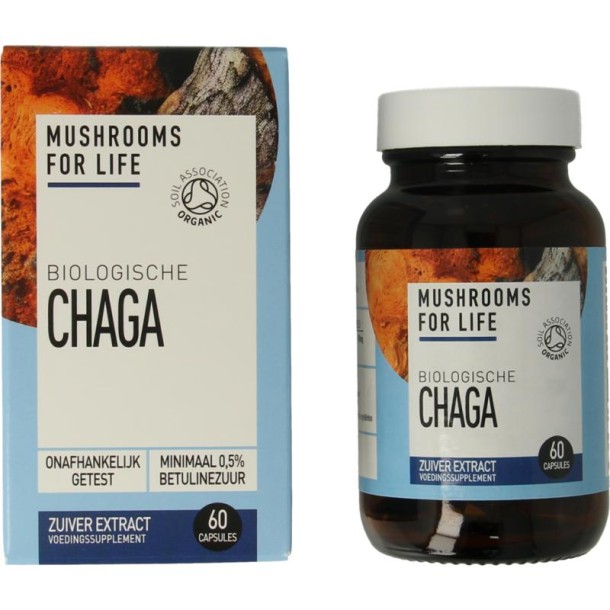 Mushrooms F Life Chaga bio (60 Capsules)