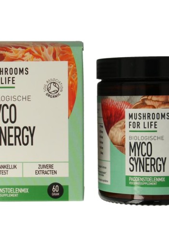Mushrooms F Life Myco synergy poeder bio (60 Gram)