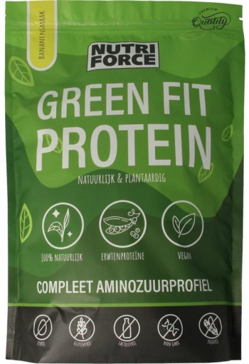 Nutriforce Green fit protein banaan (700 Gram)