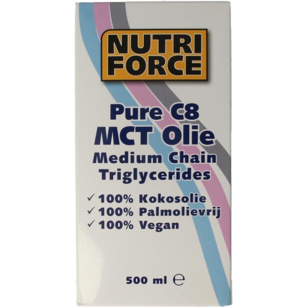 Nutriforce MCT 8 olie (500 Milliliter)