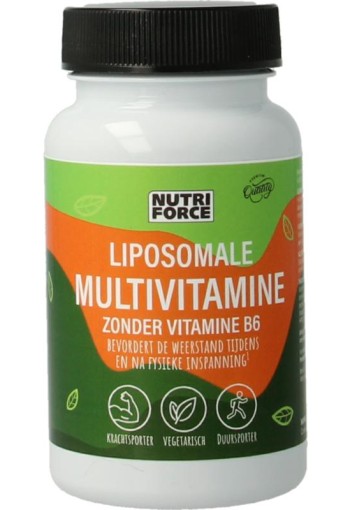 Nutriforce Liposomale multivitamine zonder vitamine B6 (30 Vegetarische capsules)