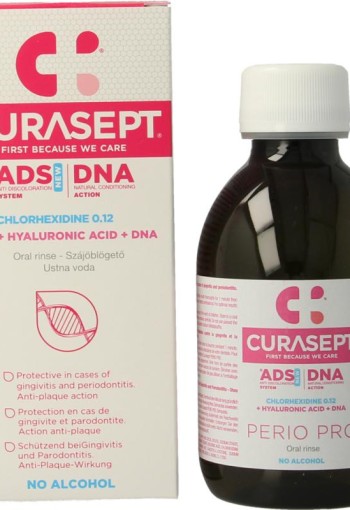 Curasept ADS DNA Perio Pro CHX 0,12% + HA mondspoelmiddel (200 Milliliter)