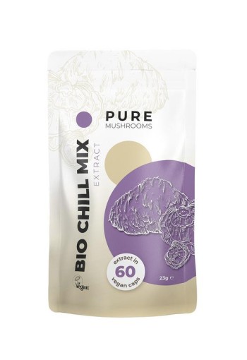 Pure Mushrooms Chill mix paddenstoelen extract bio (60 Vegetarische capsules)