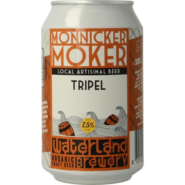 Waterland Tripel monnicker moker bio (330 Milliliter)