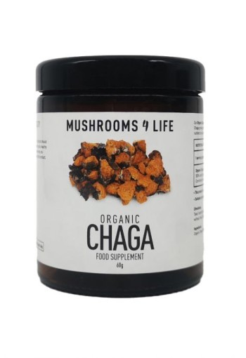 Mushrooms F Life Chaga poeder bio (60 Gram)