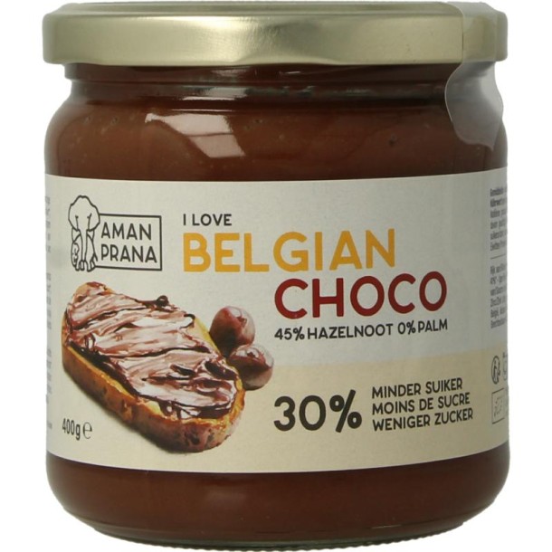 Amanprana I love Belgische choco bio (400 Gram)