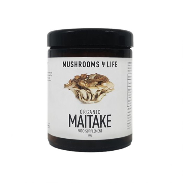 Mushrooms F Life Maitake padddenstoelen poeder bio (60 Gram)