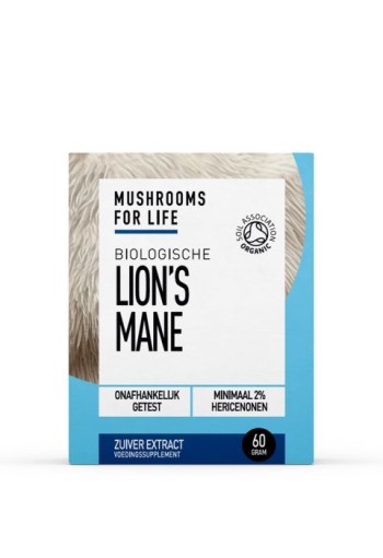 Mushrooms F Life Lion's mane poeder bio (60 Gram)