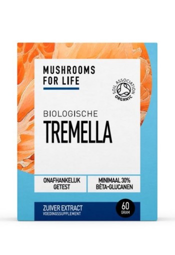 Mushrooms F Life Tremella paddenstoelen poeder bio (60 Gram)