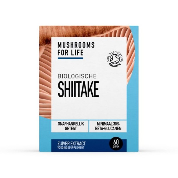 Mushrooms F Life Shiitake poeder bio (60 Gram)