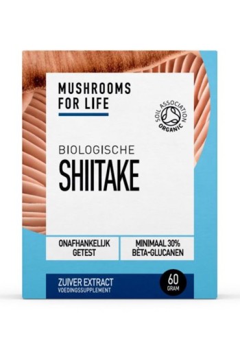 Mushrooms F Life Shiitake poeder bio (60 Gram)