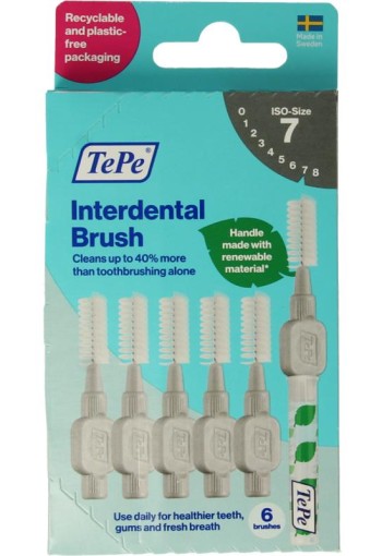 Tepe Interdentale ragers original grijs 1.3mm maat 7 (6 Stuks)