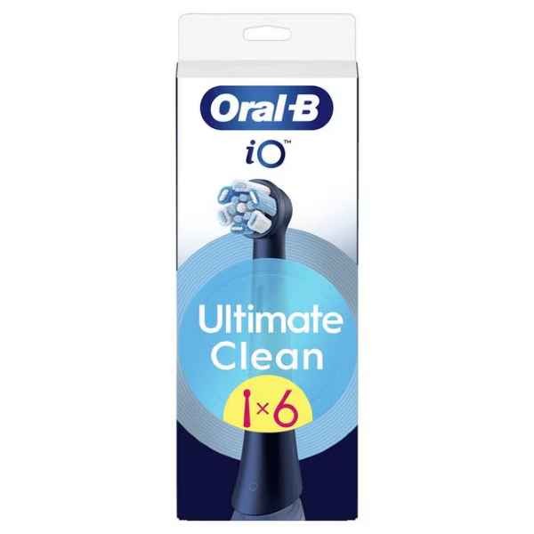 Oral-B iO Ultimate Clean Opzetborstels Zwart 6 Stuks
