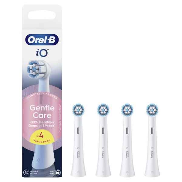 Oral-B iO Gentle Care Opzetborstels Wit 4 Stuks