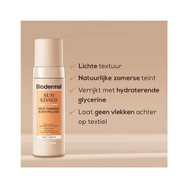 Biodermal Sun Kissed Self Tanning Bodymousse 150 ML