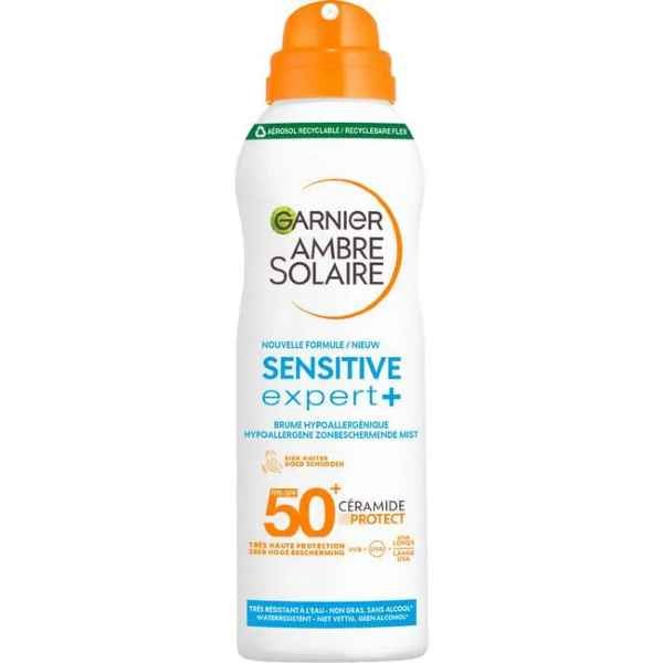 Garnier Ambre Solaire Sensitive Expert Beschermende Mist Spray SPF50 150 ML