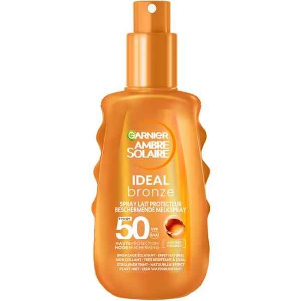 Garnier Ambre Solaire Ideal Bronze Beschermende Melkspray SPF 50 150 ML