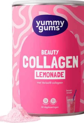 Yummygums Collagen Lemonade Suikervrij 240 GR
