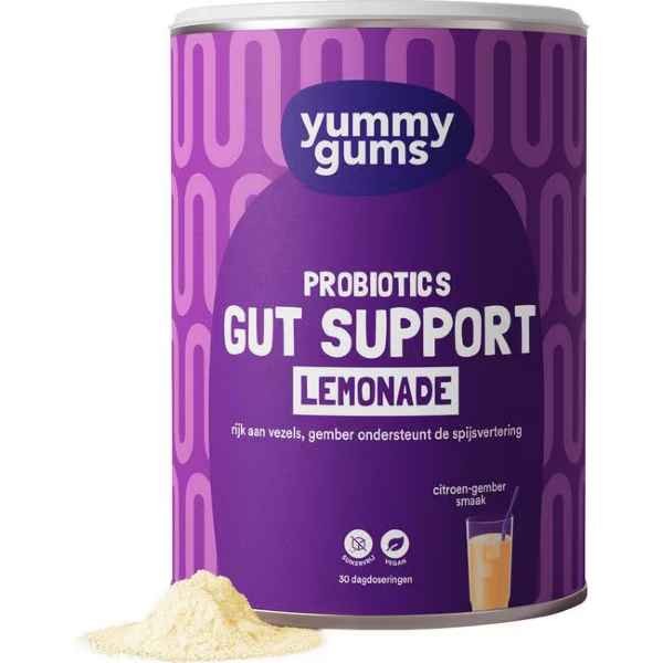 Yummygums Gut Support Lemonade Suikervrij 240 GR
