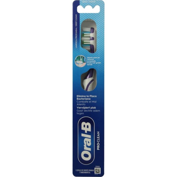 Oral B Hand tandenborstel Pro 1 clean black (1 Stuks)
