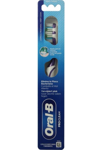 Oral B Hand tandenborstel Pro 1 clean black (1 Stuks)