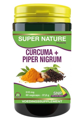 SNP Curcuma & piper nigrum 510mg puur (60 Vegetarische capsules)