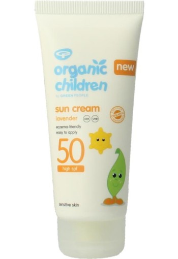 Green People Organic children sun cream lavender SPF50 (100 Milliliter)