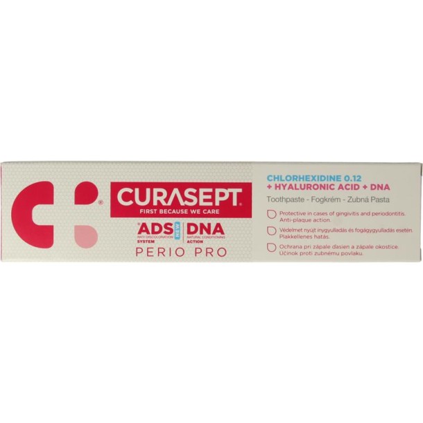 Curasept ADS DNA Perio Pro 712 CHX 0,12% + HA tandpasta (75 Milliliter)