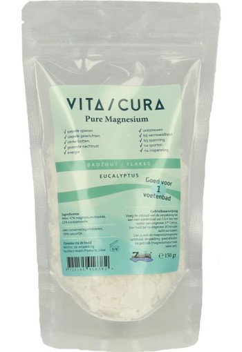 Vitacura Magnesium zout flakes eucalyptus (150 Gram)