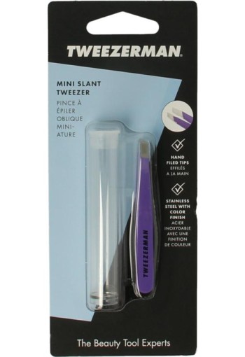 Tweezerman Mini slant tweezer blooming lilac (1 Stuks)