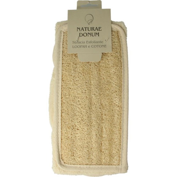 Naturae Donum Scrub band katoen & loofah (1 Stuks)