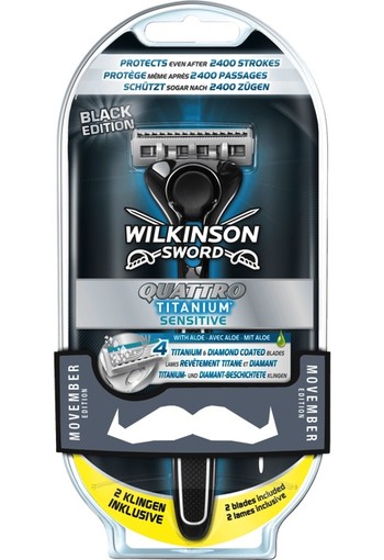 Wilkinson Quattro Titanium Sensitive Scheersysteem 4-Blads