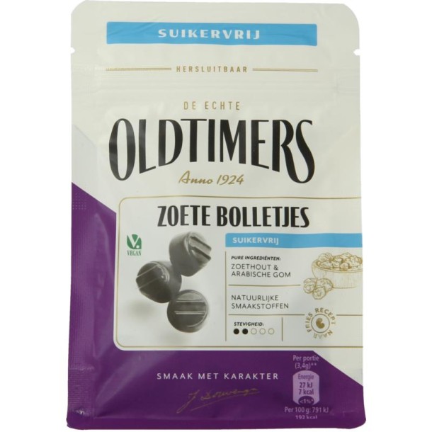 Oldtimers Zoete bolletjes suikervrij (100 Gram)