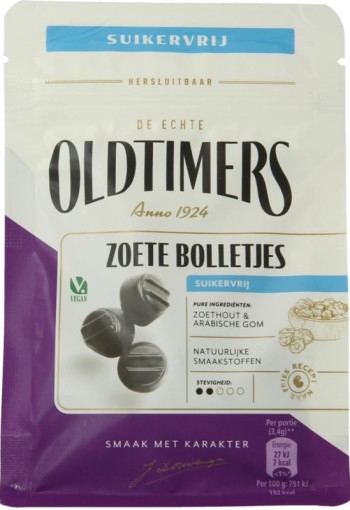 Oldtimers Zoete bolletjes suikervrij (100 Gram)