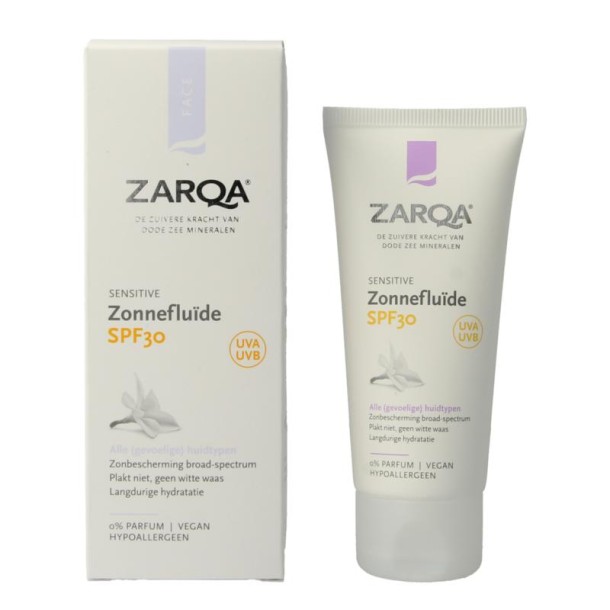 Zarqa Zonnefluide SPF30 sensitive 50 Milliliter